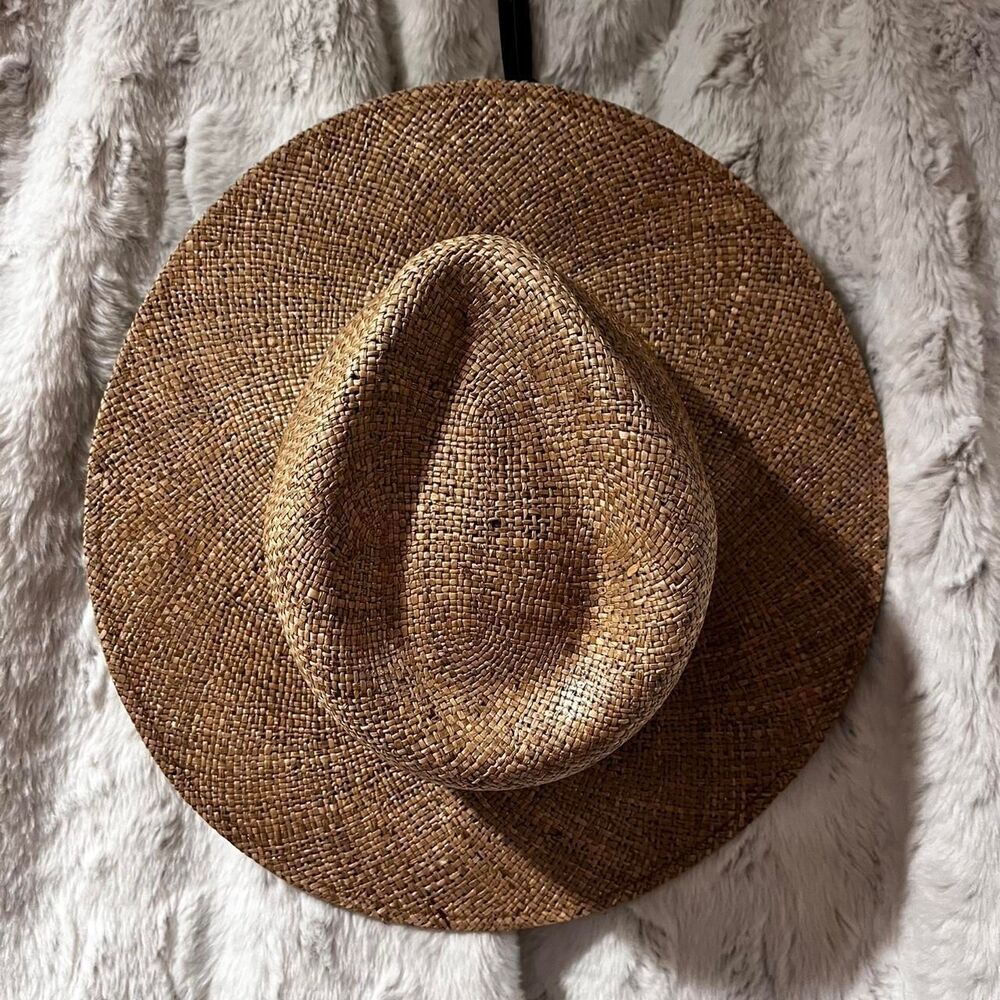STETSON Women's Alder Straw Hat SIZE LARGE (missing hat band)
